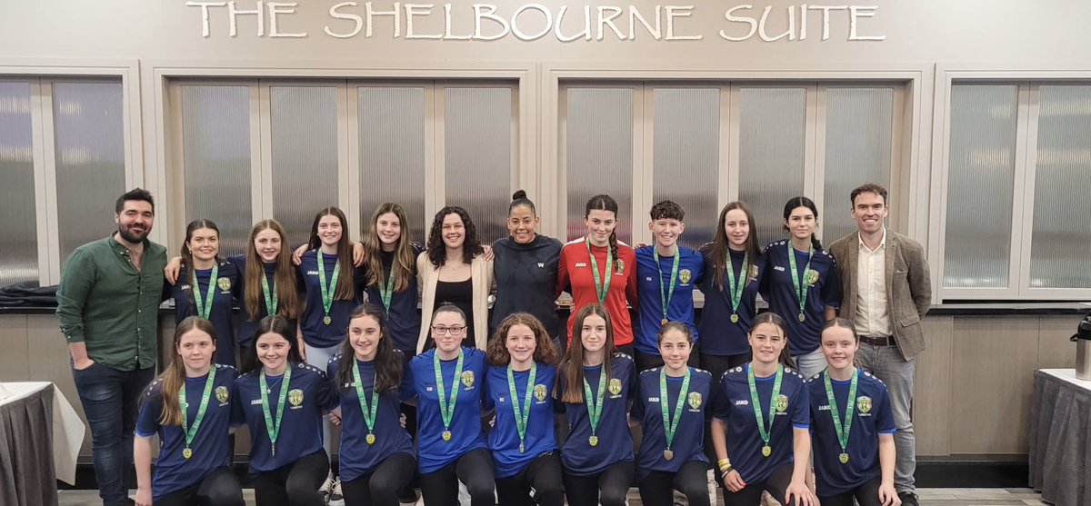 The perfect way to finish! ⚽️

Thanks to every player, parent and coach along the journey. 

And a shout to my partner in crime who introduced me (thankfully) to the women’s game: Rob is a gentleman, scholar, brutal bowler 🎳, great singer 🎤and top friend! 

#Leinster 💙