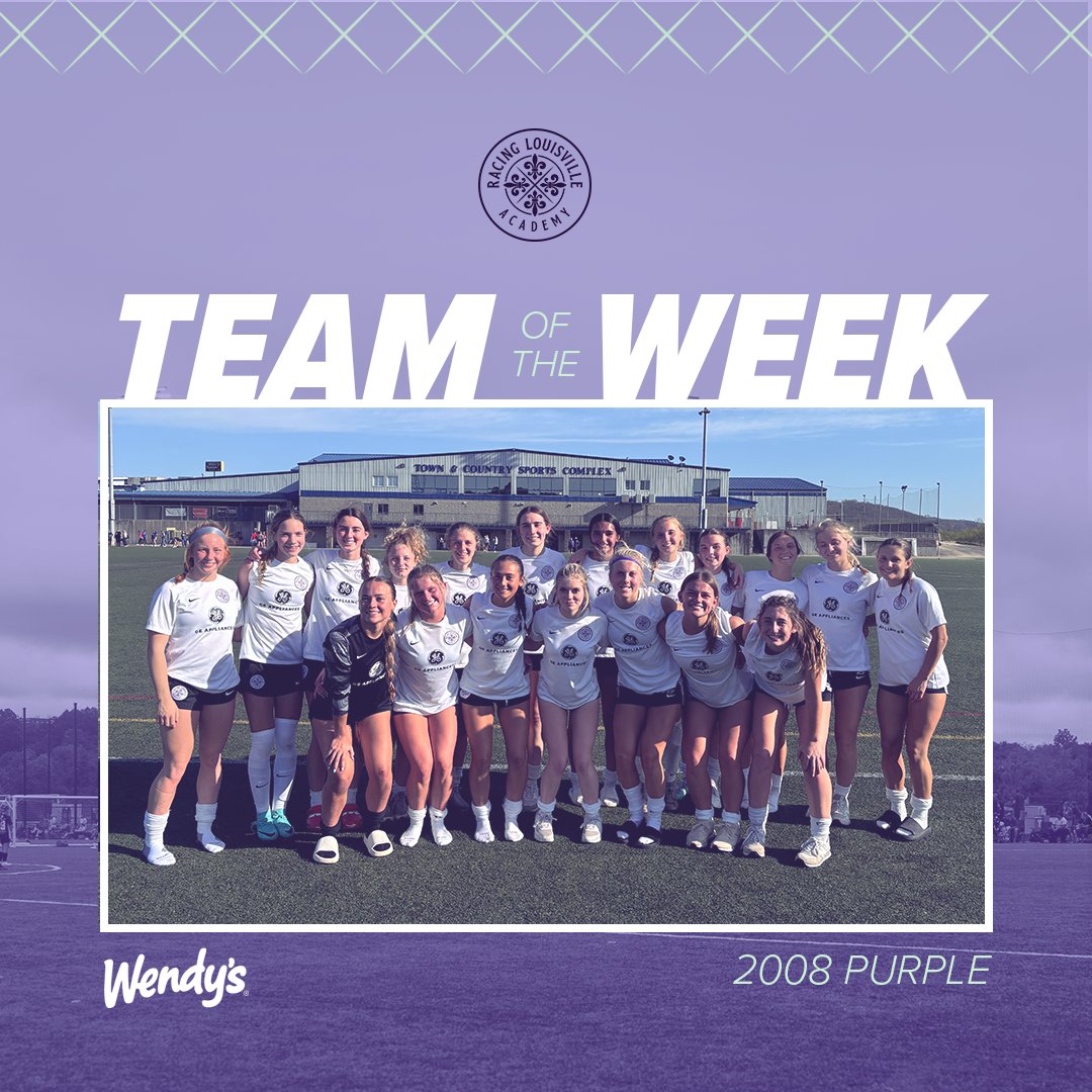 Reppin' the club well 🫡 Racing 2008 Purple is your @Wendys Team of the Week!