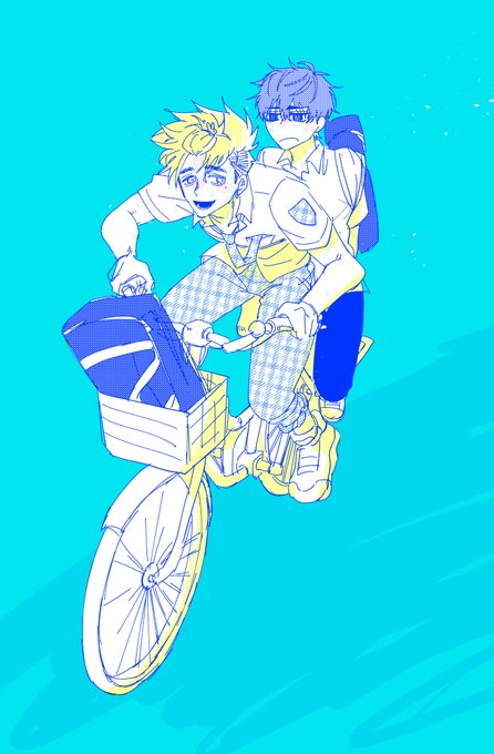 「2人の男性 自転車」のTwitter画像/イラスト(新着)