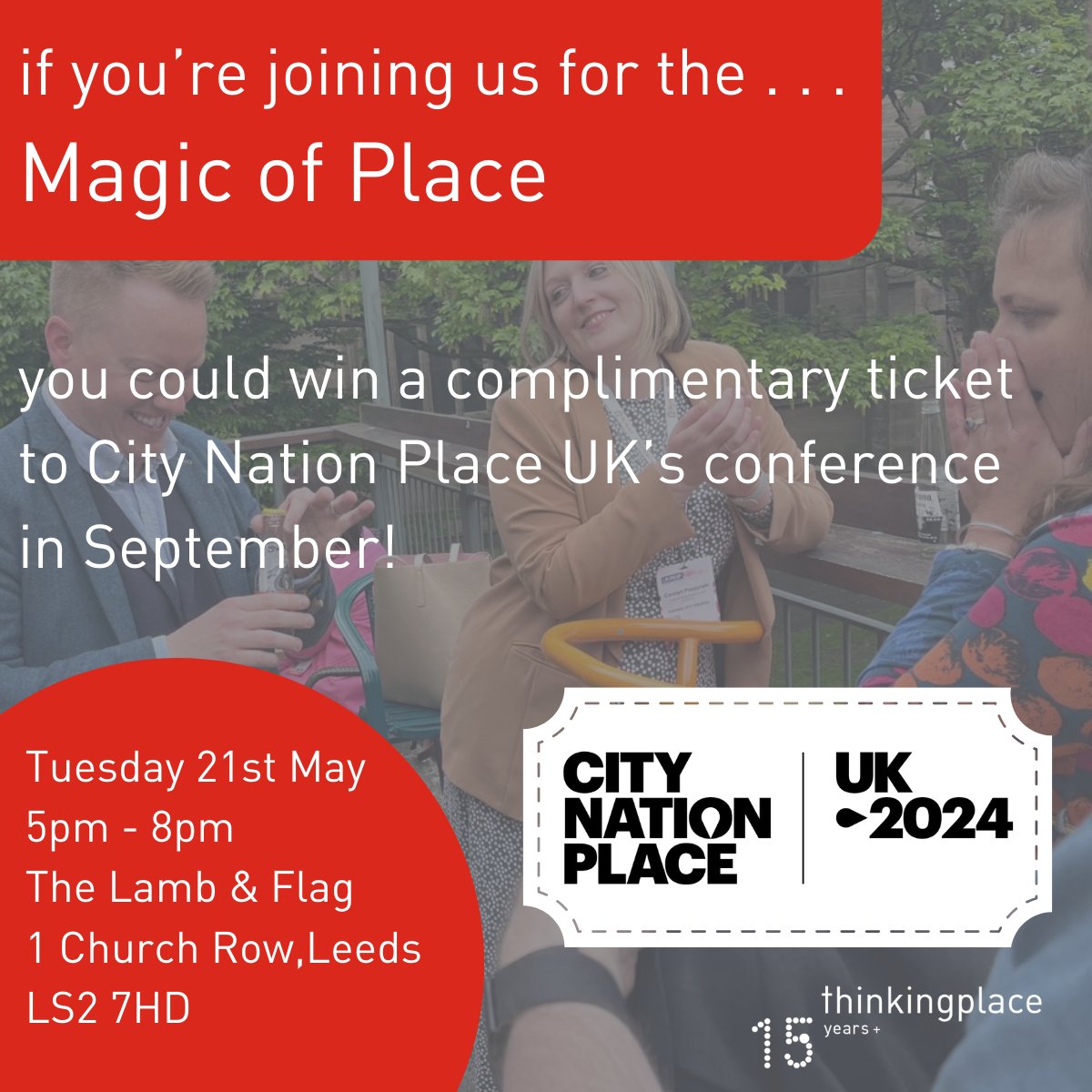 If you're attending our 'Magic of Place' drinks event during UKREiiF, you'll be in with a chance of winning a ticket to City Nation Place UK in September citynationplace.com/uk. Winner will be announced on the evening so you've got to be in it to win it➡️bit.ly/3IT5HvG