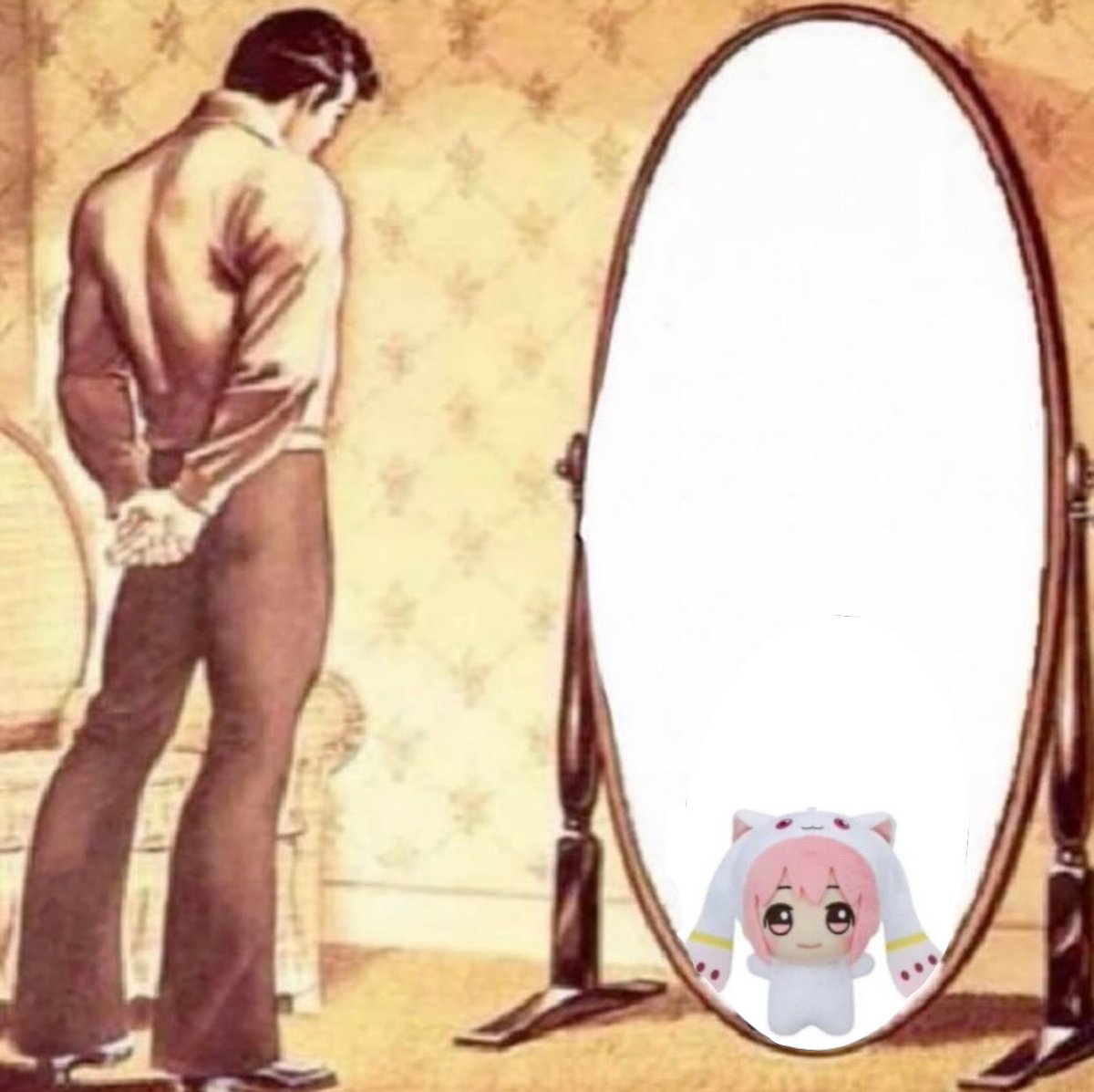 Visualizing in the mirror the man I want to become