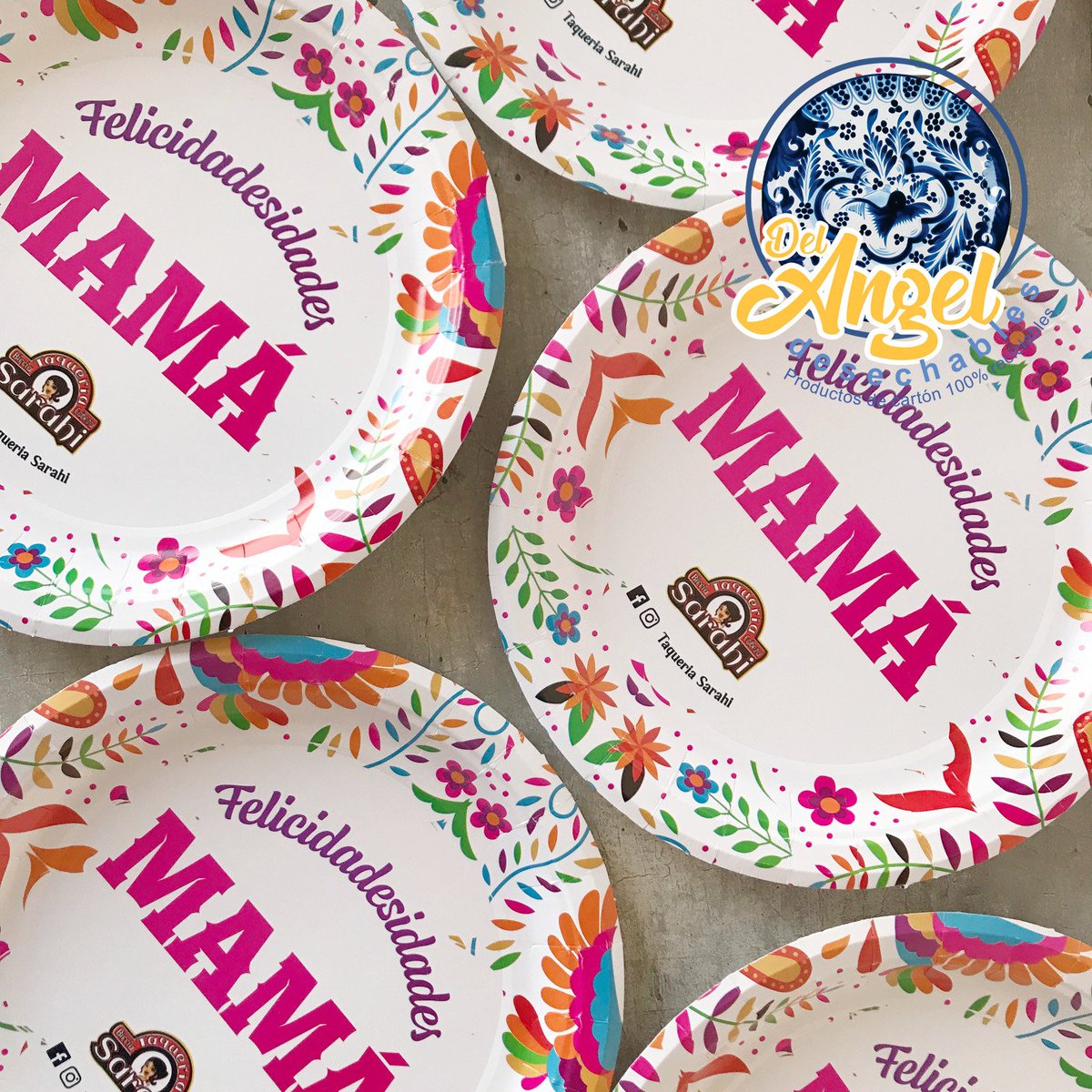CartonDelAngel's tweet photo. Color, felicidad, amor. Todos los geniales sentimientos que provoca Mamá, plasmados en nuestros platos de cartón 😍🥰♥️🌹

#DiaDeLaMadre

Pedidos y cotizaciones:
📱 Whatsapp
3317282160 
🖥
https://t.co/l3DNCcpFPk https://t.co/Zg5X4VQemb