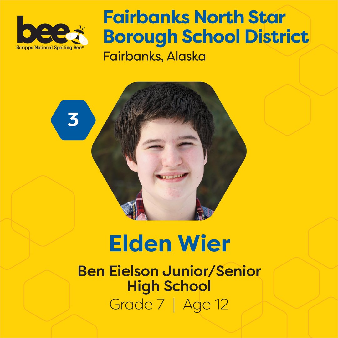 Our roll call rolls on! Congratulations to Darren, Mariana, Benjamin and Elden on making it to the Bee! 🐝 🎉 Special thanks to our Regional Partners for supporting them every step of the way: @ESCoftheWR – Eureka Enrichment Services, Inc. – @EuropeanPTA – @fsdk12