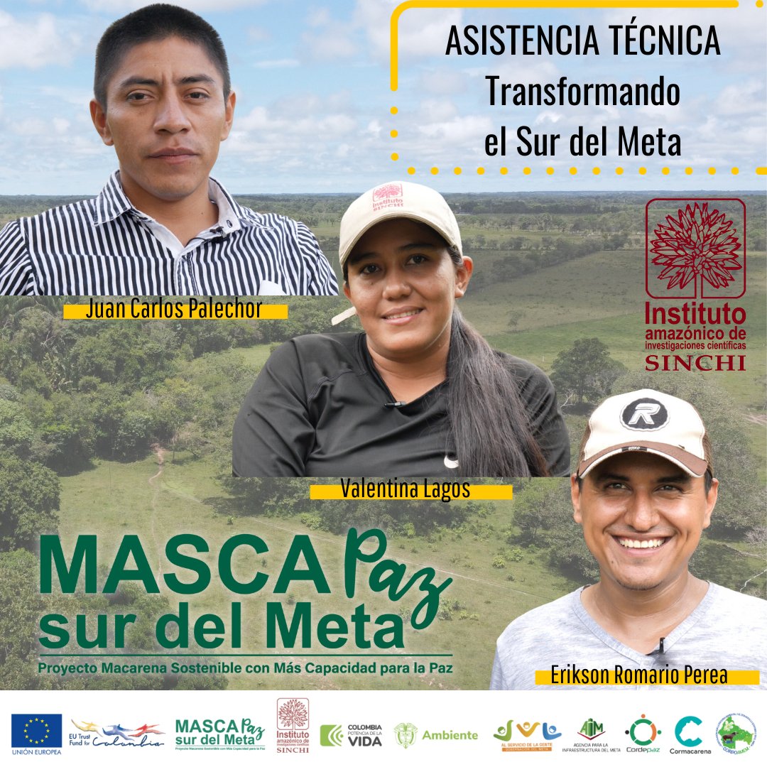 InstitutoSINCHI's tweet photo. #MASCAPAZ transforma el sur del Meta 🟢
Asistencia técnica del #InstitutoSINCHI impulsa modelos productivos innovadores, beneficiando a 3.200 familias campesinas en 4 municipios. https://t.co/x8Wd10R5TC