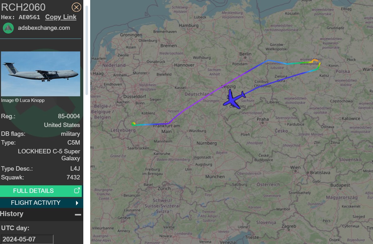 Not Ramstein this time, Spangdahlem Airbase - NATO air base with the USAF as a tenant.  Flew over to Powidz Airbase in Poland today, now heading back.