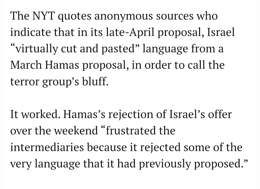 Yeah so this is on Hamas.