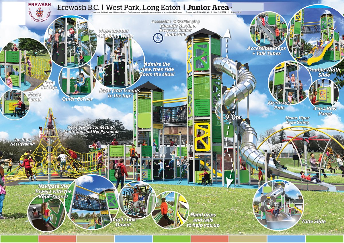 Work to start on new £400k kids play zone

Children in Erewash are to get a thrilling new state-of-the-art £400,000 play area – thanks to residents telling the council what it should look like.
Work on constructing the borough’s biggest fun zone for toddlers and juniors is poised…