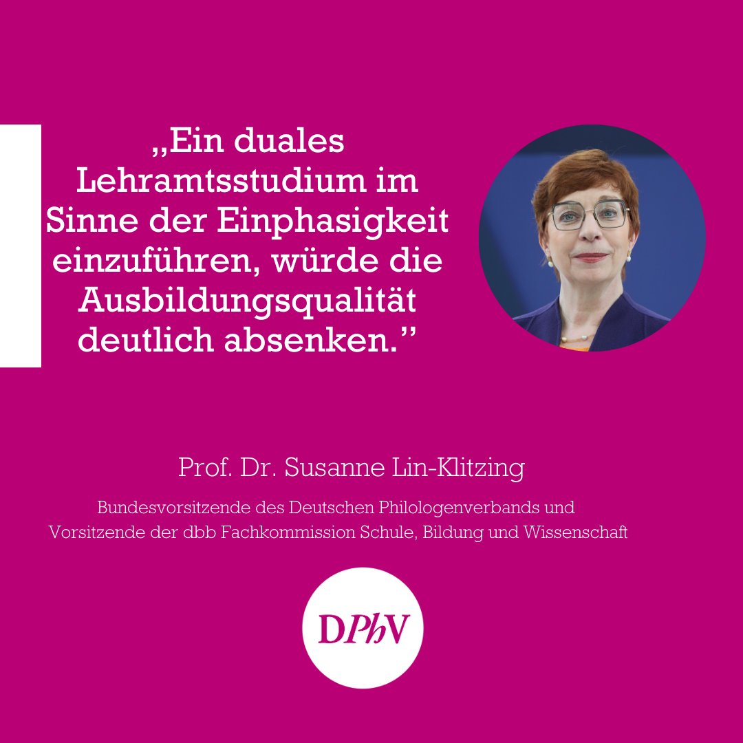 Beim Kampf gegen den Lehrkräftemangel können wir vor zu kurz gedachten Maßnahmen nur warnen! Zum Positionspapier der Bildungsgewerkschaften unter dem Dach des @dbb_news:
dbb.de/artikel/qualit…