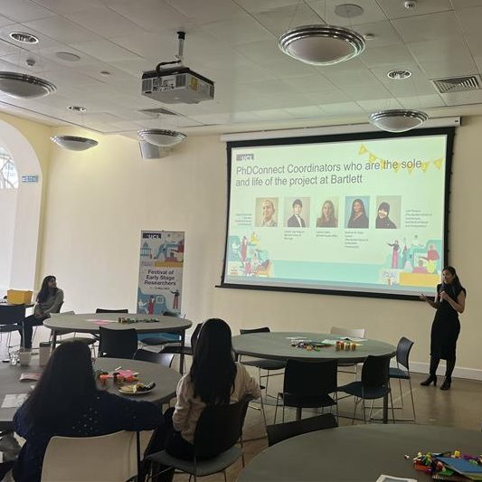 Thank you to PhDConnect who joined us over lunch at #FESR2024. PhDConnect is a partnership between @UCLChangeMakers and @TheBartlettUCL, now expanding to all faculties - promoting #collaboration between people, space and services.