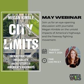 ⌛ Last chance! Webinar: City Limits with journalist Megan Kimble TODAY at 2pm ET. It's not too late to explore the possibility of a future where highways no longer dictate the limits of our cities buff.ly/3VZhDDB