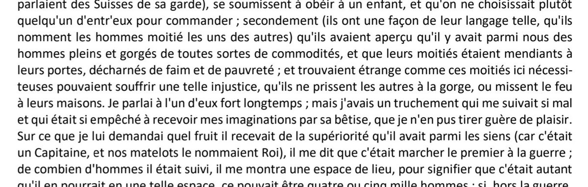 Il pellerossa di Montaigne e le disuguaglianze.