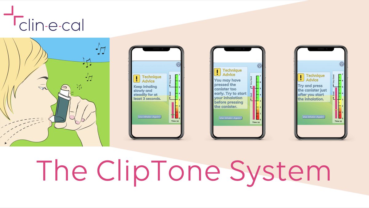 Today we spotlight @clinecal, & their ClipTone System. The ClipTone device is attached to inhalers & emits a sound when used. This sound is then interpreted by the ClipTone Buddy app to increase inhaler effectiveness & efficiency! More:bit.ly/3UO5BvZ #WorldAsthmaDay2024