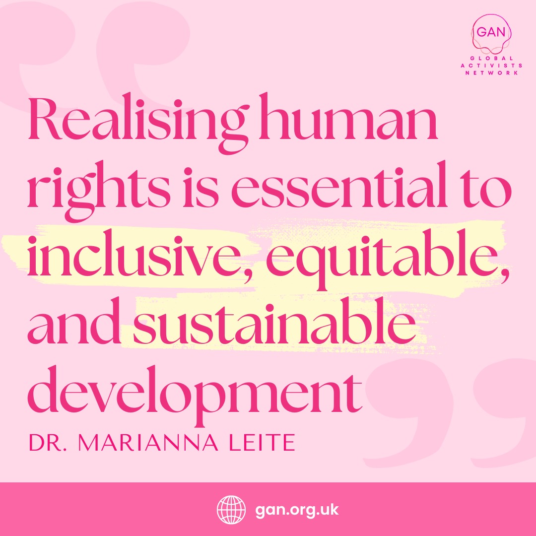 .@DrMariannaLeite reminds us that realizing human rights is not just a moral imperative, but also a fundamental driver of inclusive, equitable, and sustainable development. 

Let's prioritize human rights in all our efforts towards positive change. 

#HumanRights #InclusiveGrowth