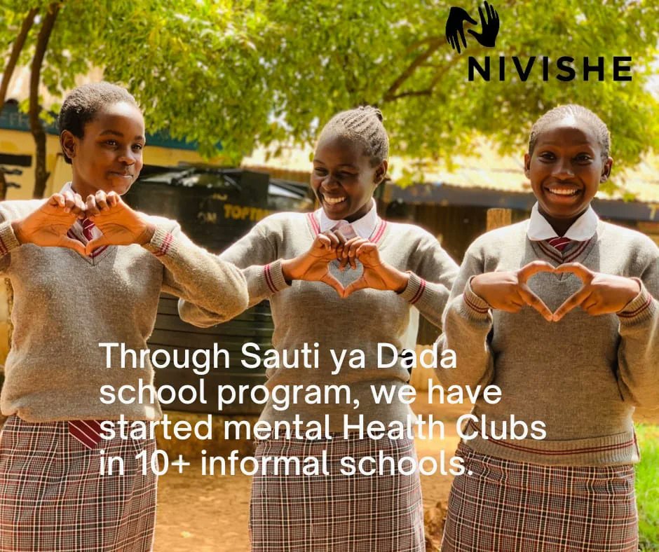 🌟 Today is #ChildrensMentalHealth Day! 🧠💖 At Nivishe Foundation, we prioritize the mental well-being of young girls in Kibra.

Mental health is crucial for children's development and happiness. Let's break stigmas and empower young minds to flourish. #MentalHealthMatters