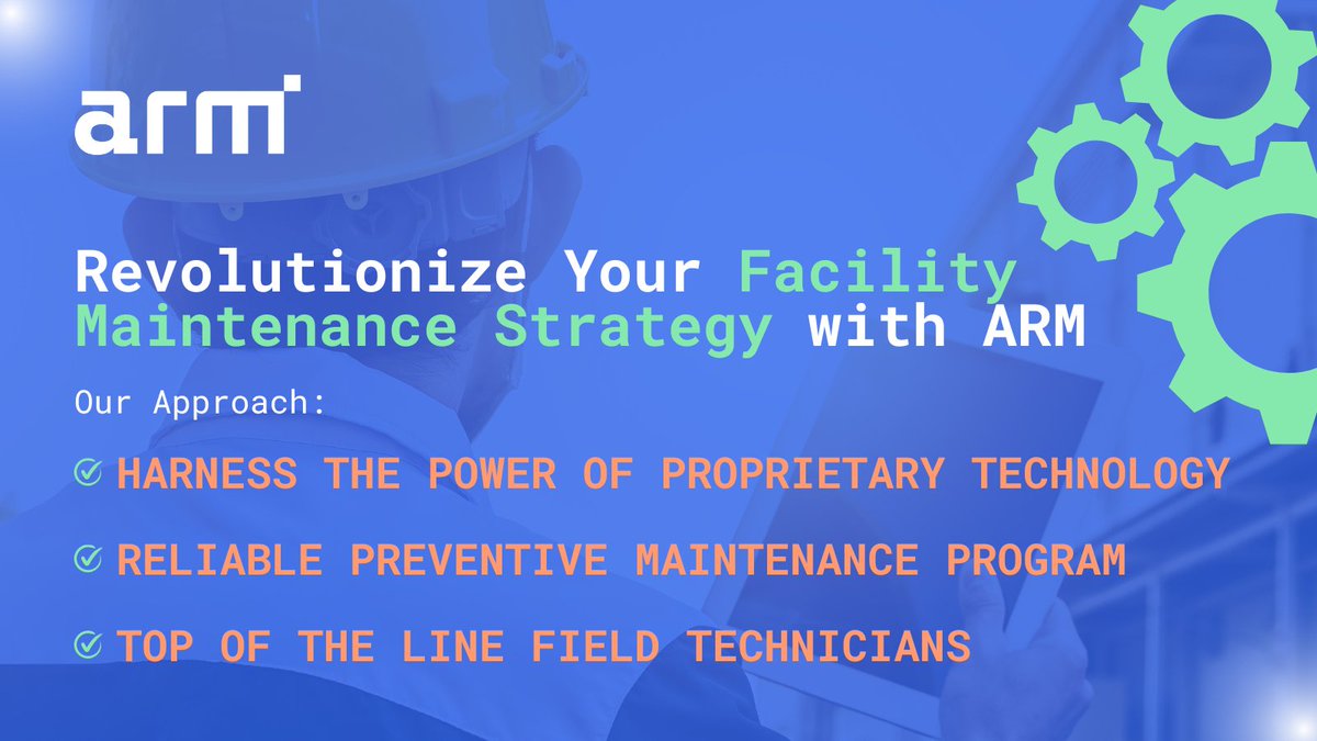 At ARM, it comes down to more than JUST maintaining facilities - we're transforming the way it's done. 💪📊 Join us in revolutionizing your strategy, one proactive step at a time! 

🌐 Visit our website [armaintenance.com] to learn more about our full-service partnership.