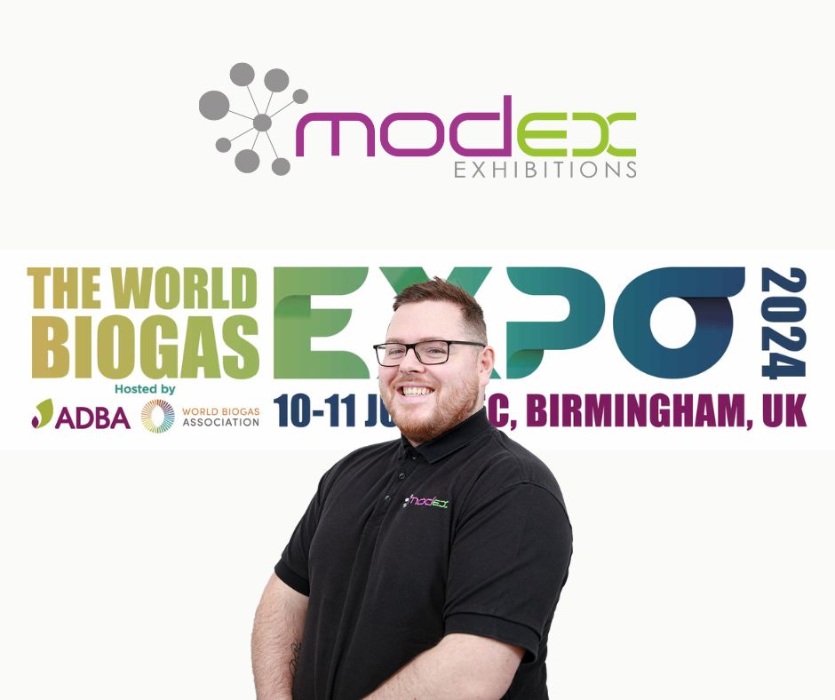 Looking forward to the World Biogas Expo at the NEC Birmingham on 10/11 July. Need help with your stand? Call Tyler 01869 819575.
#modex #modexexhibitions #eventprofs #events #exhibitions #weareevents #wemakeevents #BioGasTradeshow