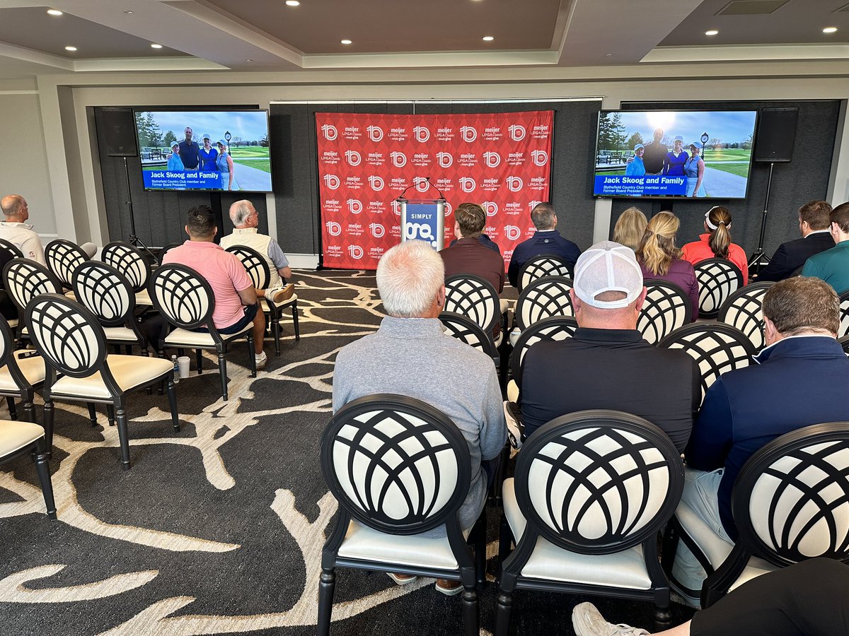 Good morning from Blythefield Country Club. Getting ready for the media press conference as we prep for the 10th year of the Meijer LPGA Classic!