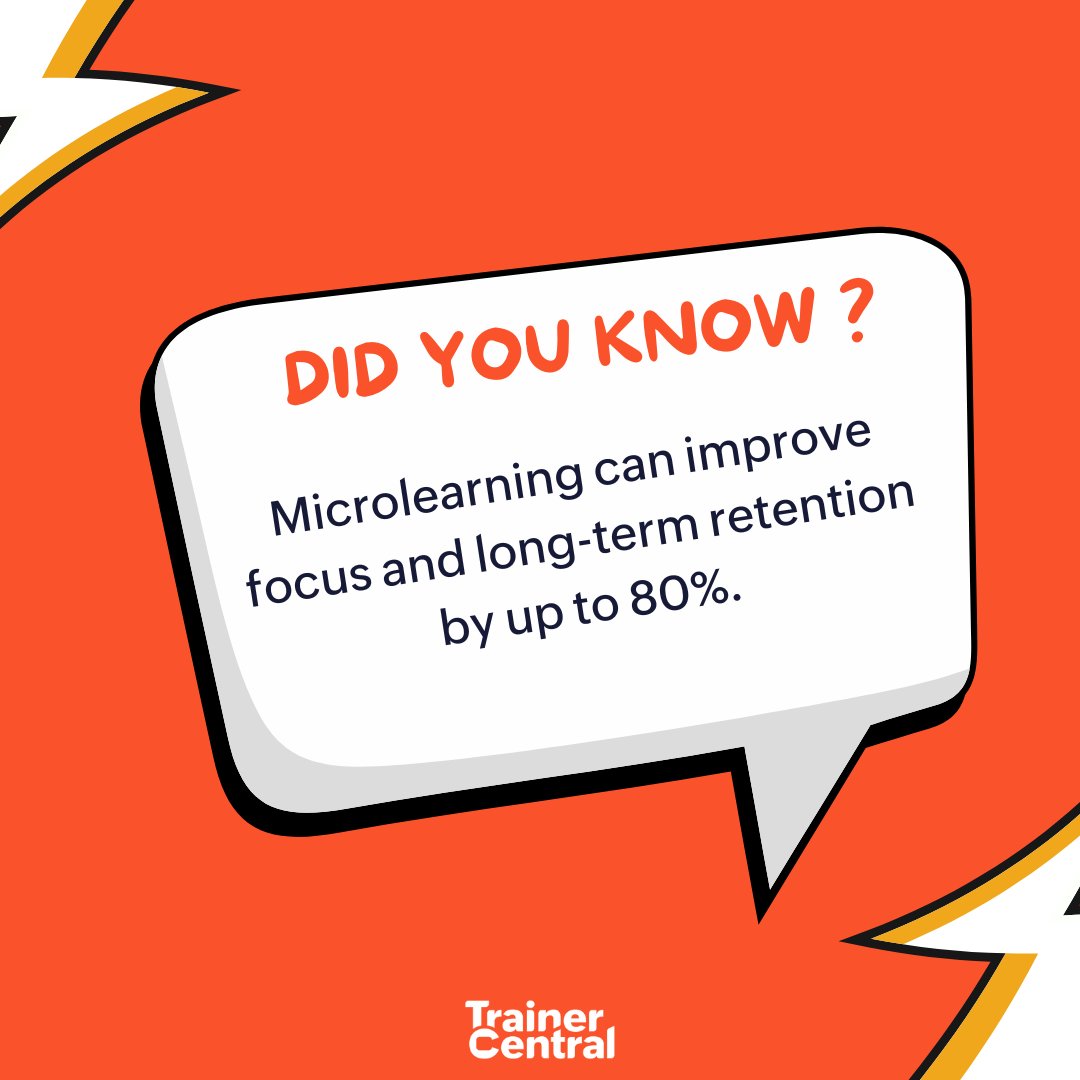 Microlearning involves breaking large, complex topics and content material into small, digestive modules. It’s an effective method to improve the learning experience without compromising on the course curriculum. 

#Microlearning #EmployeeTraining #OnlineCourses #TrainerCentral