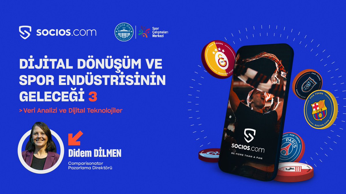 📣 Türkiye'nin ilk ve tek blockchain & spor içerikli eğitim programı 'Dijital Dönüşüm ve Spor Endüstrisinin Geleceği' nde bu hafta eğitmenimiz Yeni Nesil Scouting Programı @ComparisonatorT 'un Pazarlama Direktörü Didem Dilmen @didem_dilmen olacak.