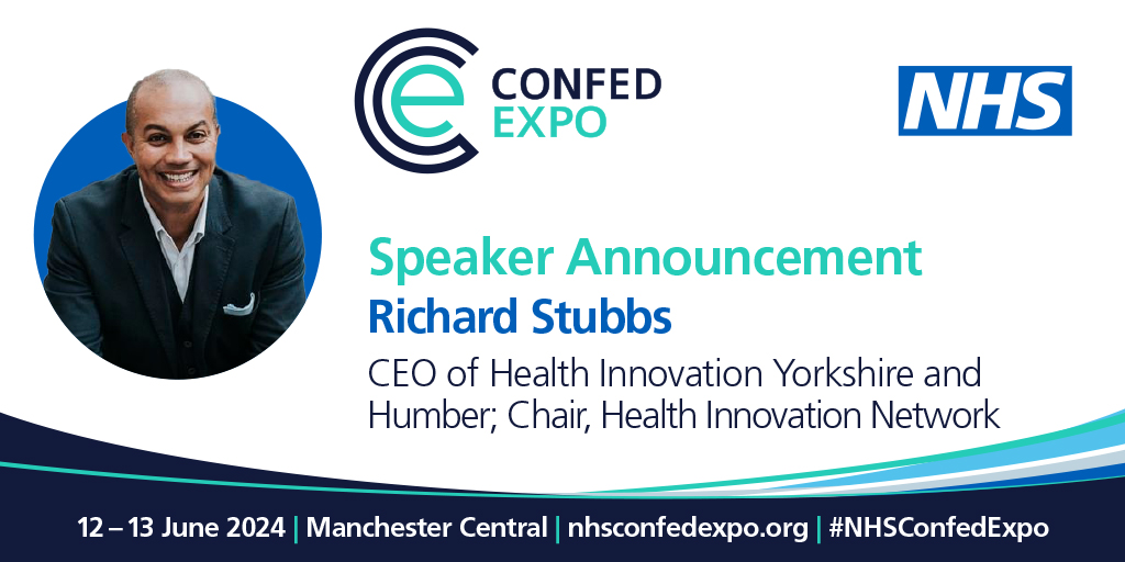 Attending this year's #NHSConfedExpo? Join @Richarddstubbs on 13 June and find out more about NHS partnerships with the life sciences sector and how it can help us to diagnose, treat and prevent a wide range of diseases. See the full agenda and book: nhsconfedexpo.org/conference-age…