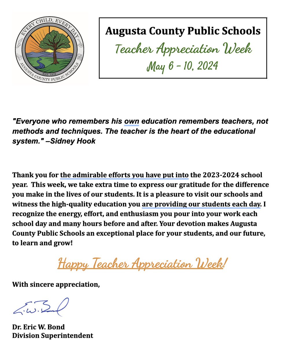 Augusta County Public Schools (@acps_sup) on Twitter photo 