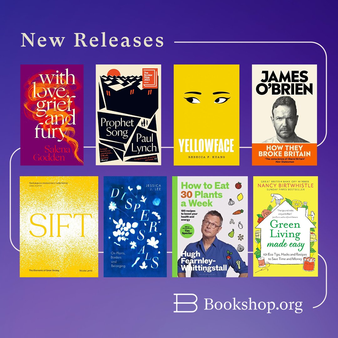 From Booker Prize winning fiction, to poetry, politics and new ways to eat. Discover our pick of the latest books and keep independent bookshops thriving: uk.bookshop.org/lists/new-book…