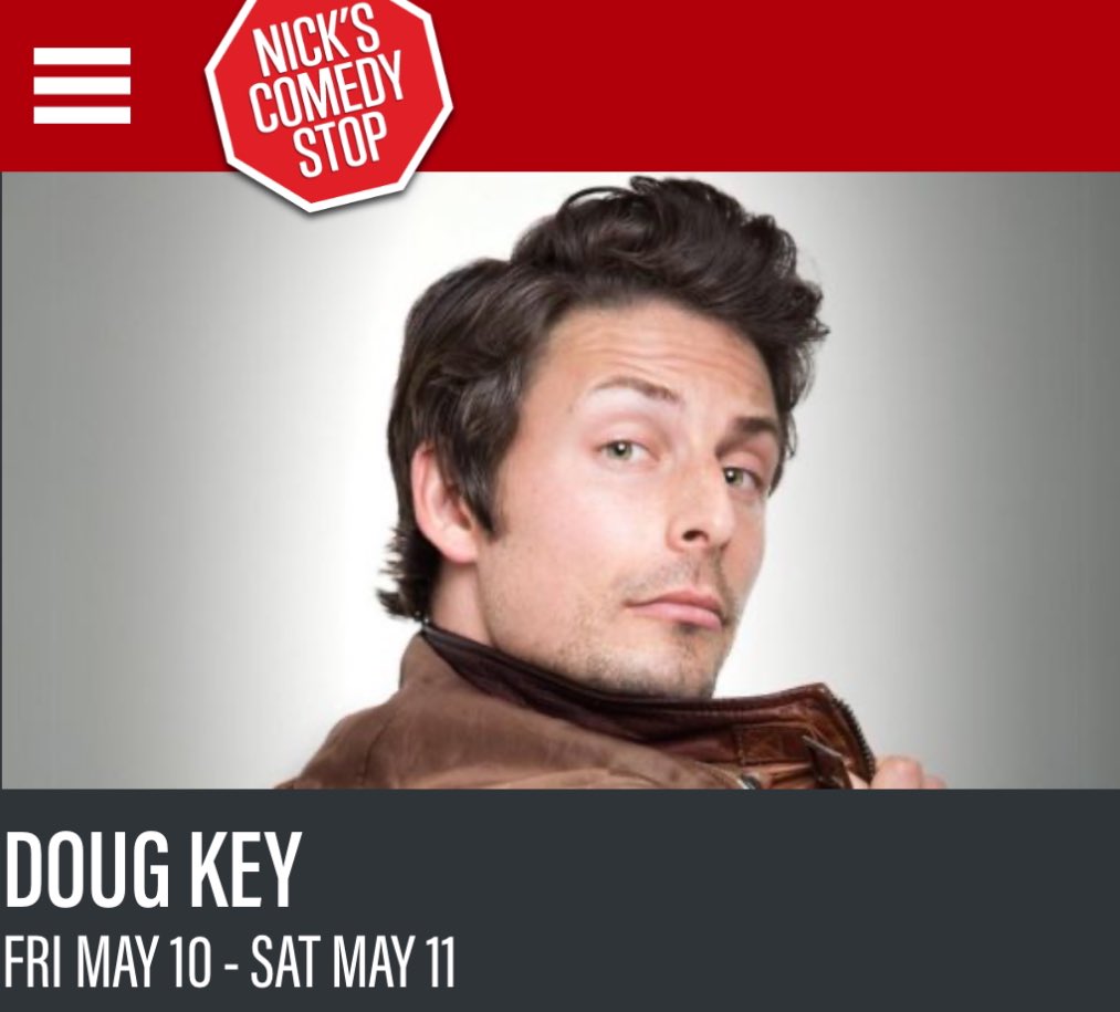 Doug Key (@dougkeycomedy) on Twitter photo Boston! Headlining at <a href="/nicksboston/">Nick's Comedy Stop</a> this Fri + Sat 8pm - get tickets please so we can sell it out and move the shows to the TD Garden.
Tix at etix.com/ticket/e/10417… Boston! Headlining at <a href="/nicksboston/">Nick's Comedy Stop</a> this Fri + Sat 8pm - get tickets please so we can sell it out and move the shows to the TD Garden.
Tix at etix.com/ticket/e/10417…