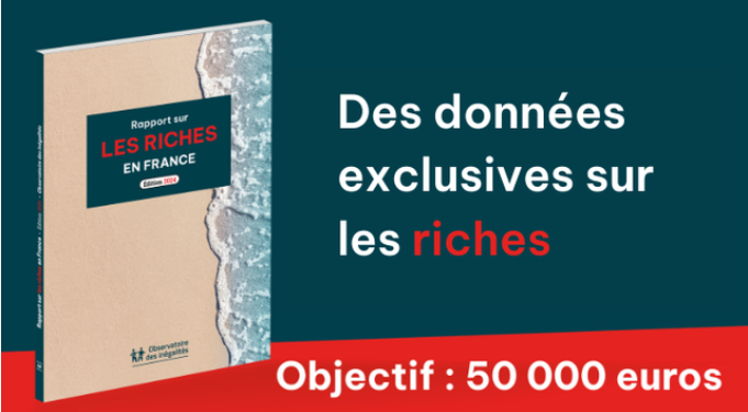 Contre les inégalités, l'information est une arme. Participez à l'édition du Rapport sur les riches en France. fr.ulule.com/rapport-sur-le…