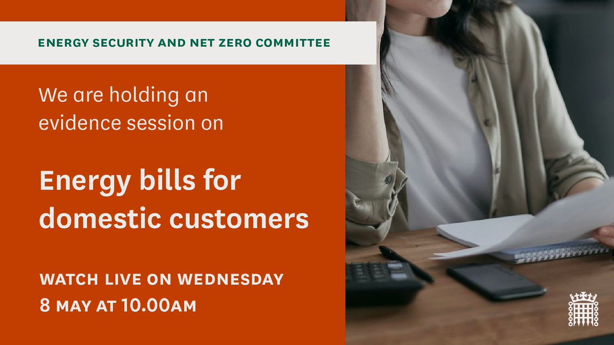⚡️Are the rules on charging for energy fair for all?

Tomorrow, we’re holding our first session looking into energy bills for domestic customers with:

@EnergySvgTrust
@eonenergyuk
@EndFuelPoverty
@centricaplc
@OctopusEnergy
@SGNgas

➡️Find out more: committees.parliament.uk/event/21517/fo…