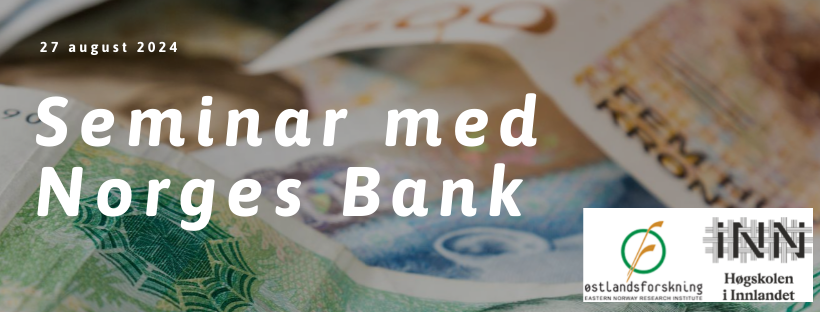 🗓️Save the date for vårt årlige seminar med Norges bank: 29.august på Campus Lillehammer. Her reflekterer sentralbanken rundt Norges økonomi. Hvordan er utsiktene framover? #Norgesbank #pengepolitikk #regionaltnettverk #innlandet
➡️Mer info og påmelding: tinyurl.com/2p955u7e