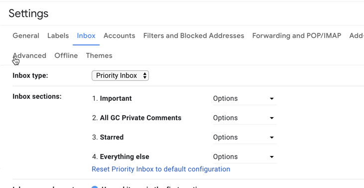 To keep track of student interactions and prevent missing any private comments on #googleClassroom, I've created a priority inbox section in my school email. #googleEDU