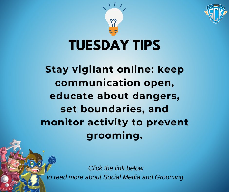As we navigate the digital world, it's crucial to stay aware of the dangers lurking online, especially for our young ones. Grooming often happens through social media and online games. savvycyberkids.org/2024/04/04/soc…
#OnlineSafety #DigitalParenting #Cybersecurity