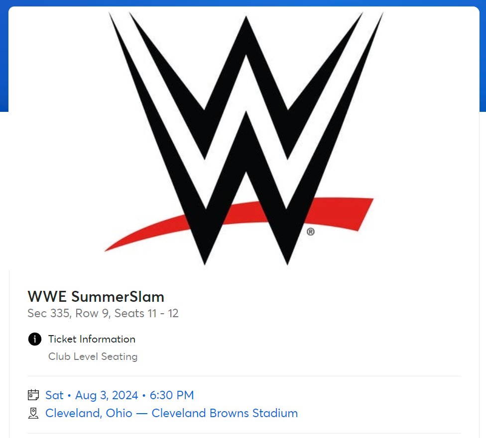 SummerSlam tickets acquired!!