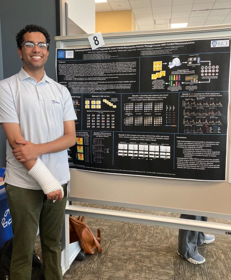 Kudos to awesome students in my lab Rohan Vemu and Cameron Noorkhbash for presenting at @RiceNeuro #InterfaceRice InterfaceRice @bcmhouston