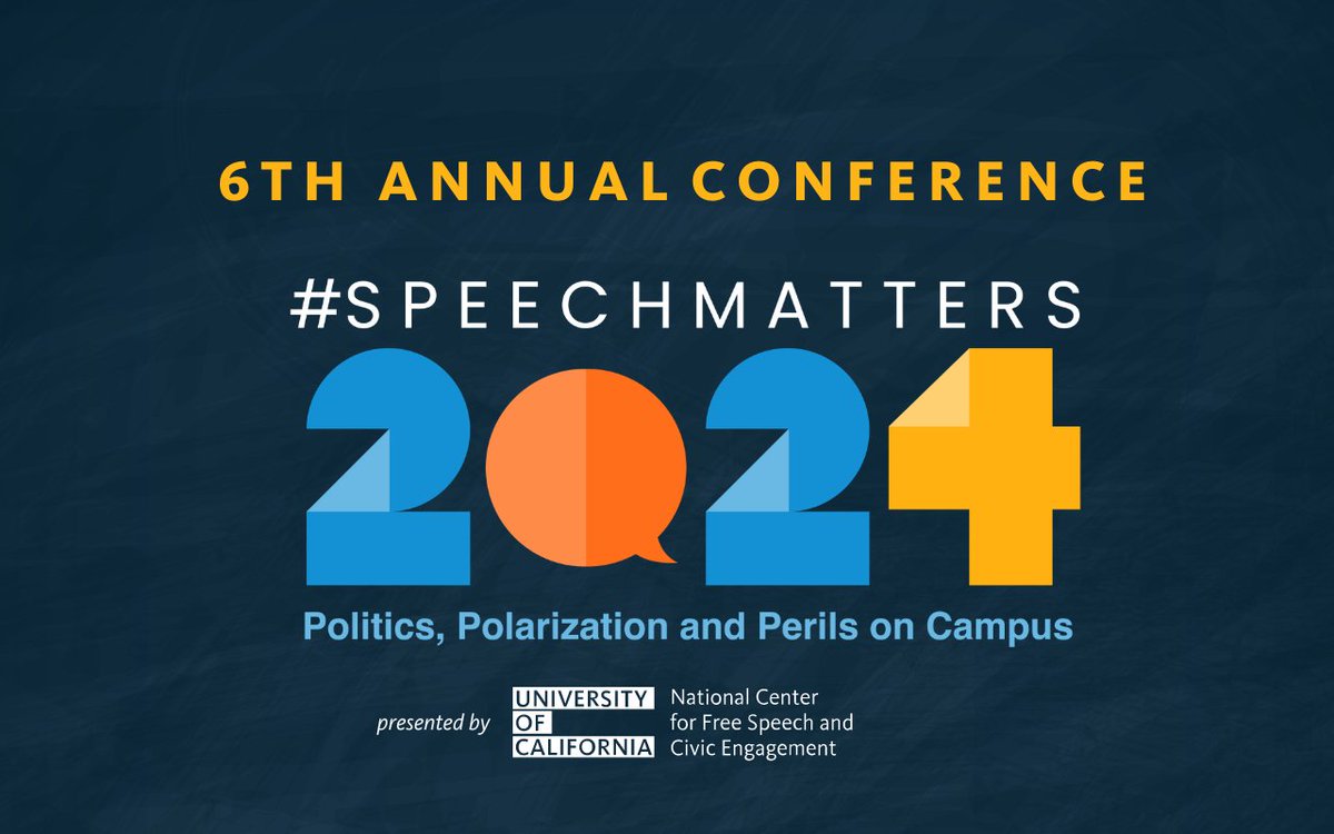 ICYMI: Check out the recording of #SpeechMatters 2024: Politics, Polarization and Perils on Campus available now: …eechcenter.universityofcalifornia.edu/speechmatters2…