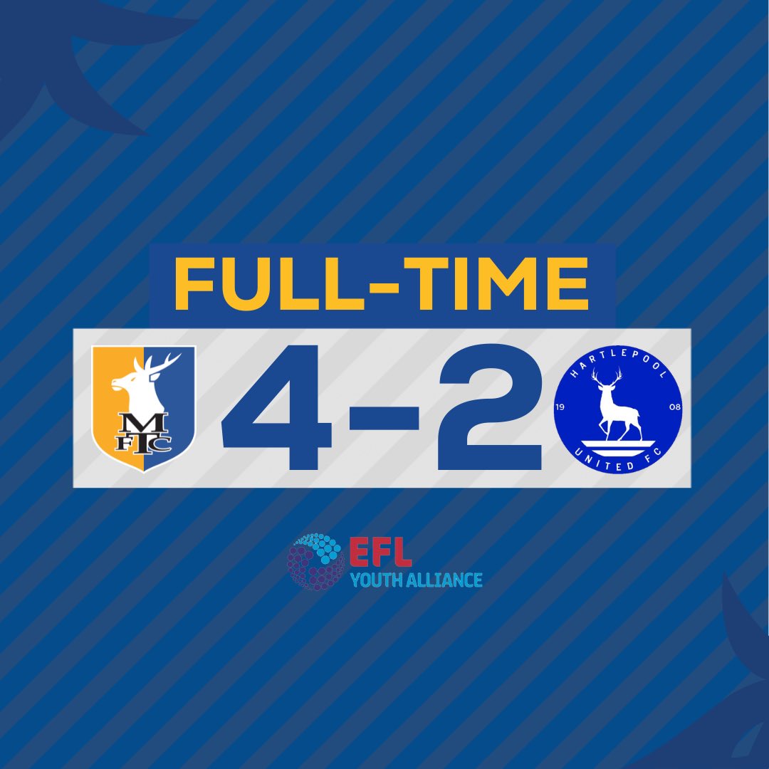 🤩 The league champions finish the season with another great win! A Finn Flanagan hat-trick after Dan Organ’s first-half opener sees Stags cap off 23/24 in style. 🎯 👊 Congrats on an outstanding campaign, lads! #Stags 🟡🔵