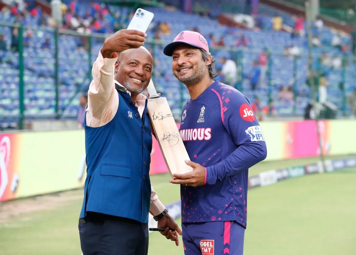 Legends unite 🫂🔥🏏

📷:- IPL 

#BrianLara #KumarSangakkara #DCvsRR #IPL2024 #Insidesport #CricketTwitter