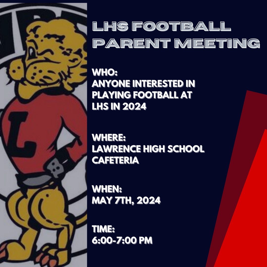 All current and incoming LHS Football players. See you tonight.