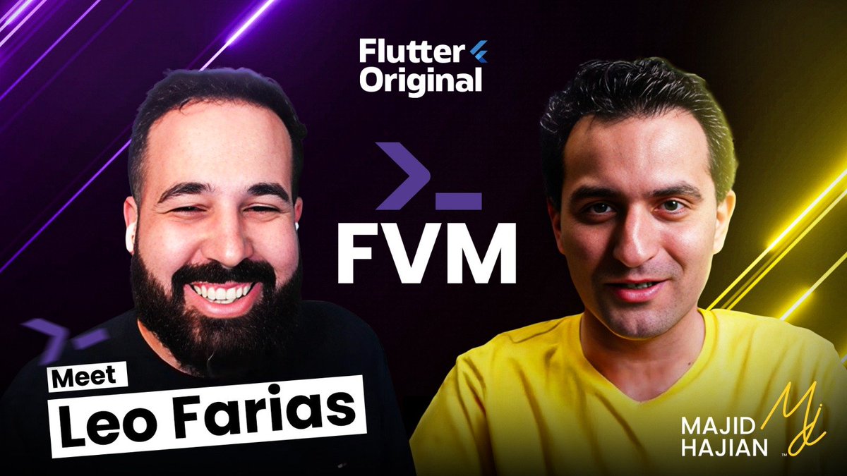 Are you using Flutter Version Management (FVM)? Would you like to learn how to build a CLI in Dart? Would you like to learn more about a great open-source project with Dart and for #FlutterDev? Join me & @LeoAFarias in the new season of #FlutterOrignal youtube.com/watch?v=mVvDdW…
