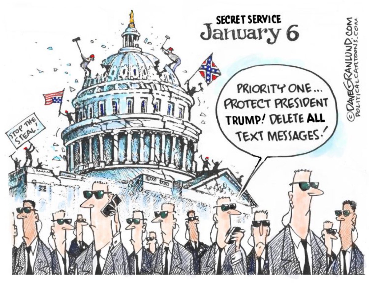 Remember when the Secret Service deleted their J6 text messages? The Department of Homeland Security Inspector General has launched a criminal investigation. #ProudBlue #TrumpIsATraitorAndCriminal #TrumpIsNotFitToBePresident #VoteBlueToSaveDemocracy #VoteBlueToSaveAmerica