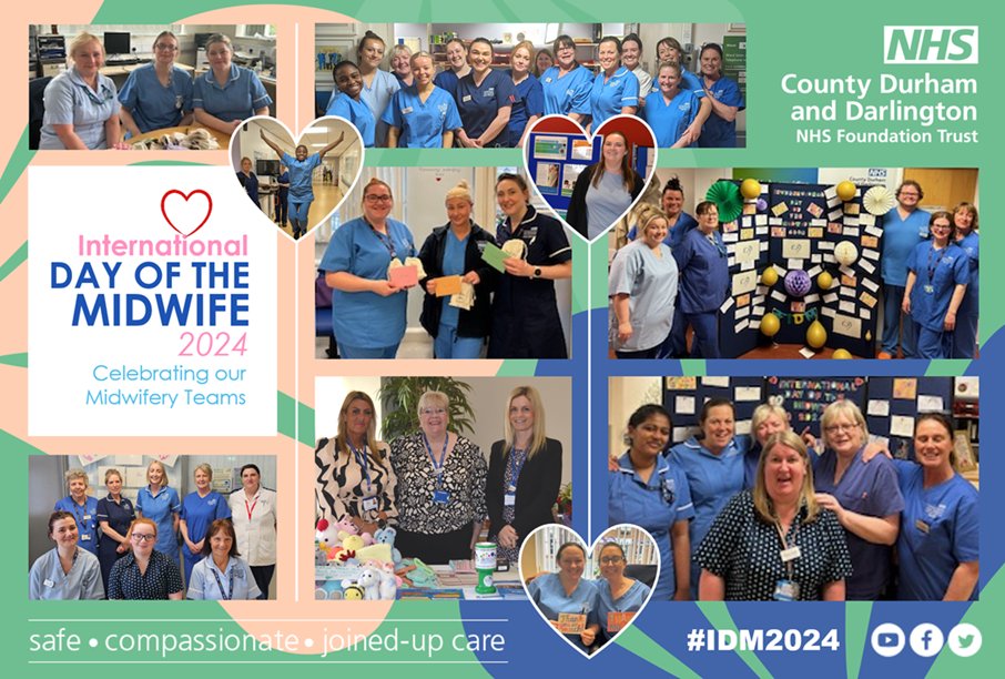 Our International Day of the Midwife festivities kicked off on Friday, with our annual IDM conference at The Durham Centre! 🏥 We also had celebrations in the community and at University Hospital of North Durham and Darlington Memorial Hospital over the weekend.💕