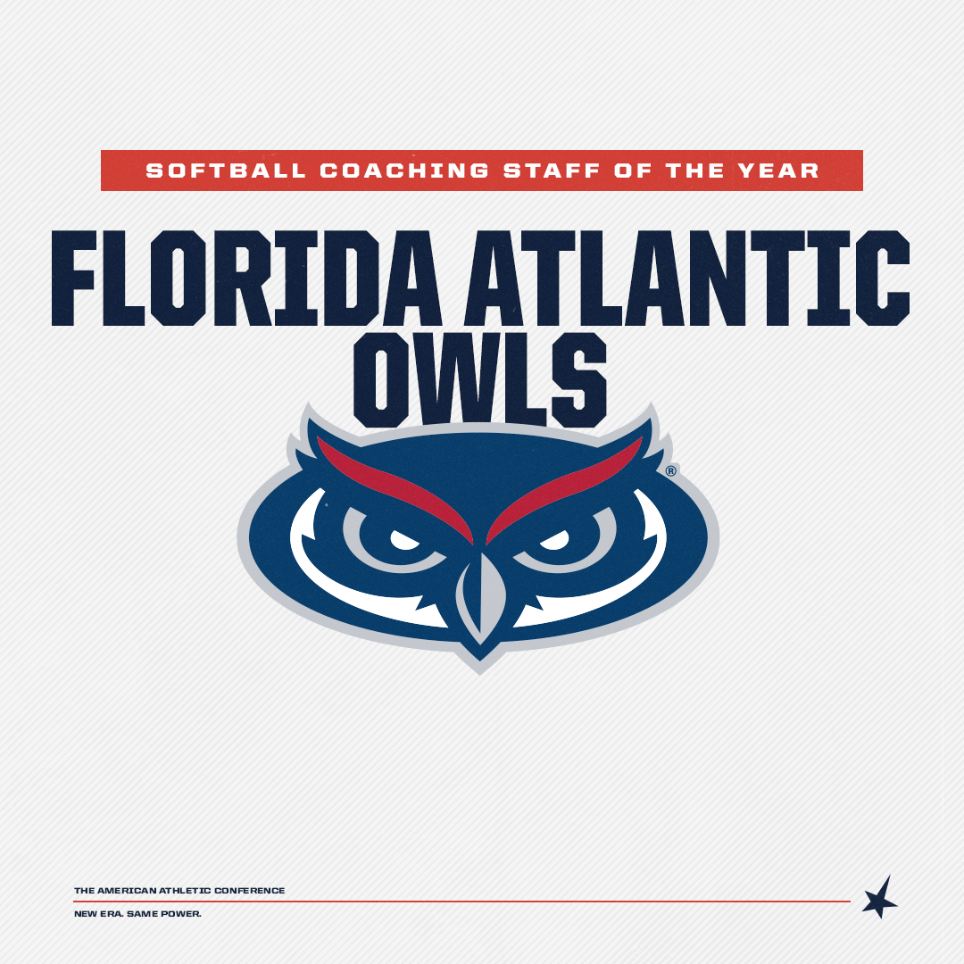 𝐂𝐨𝐚𝐜𝐡𝐢𝐧𝐠 𝐒𝐭𝐚𝐟𝐟 𝐨𝐟 𝐭𝐡𝐞 𝐘𝐞𝐚𝐫 🥎 Florida Atlantic Owls x @FAUSoftball #AmericanSB