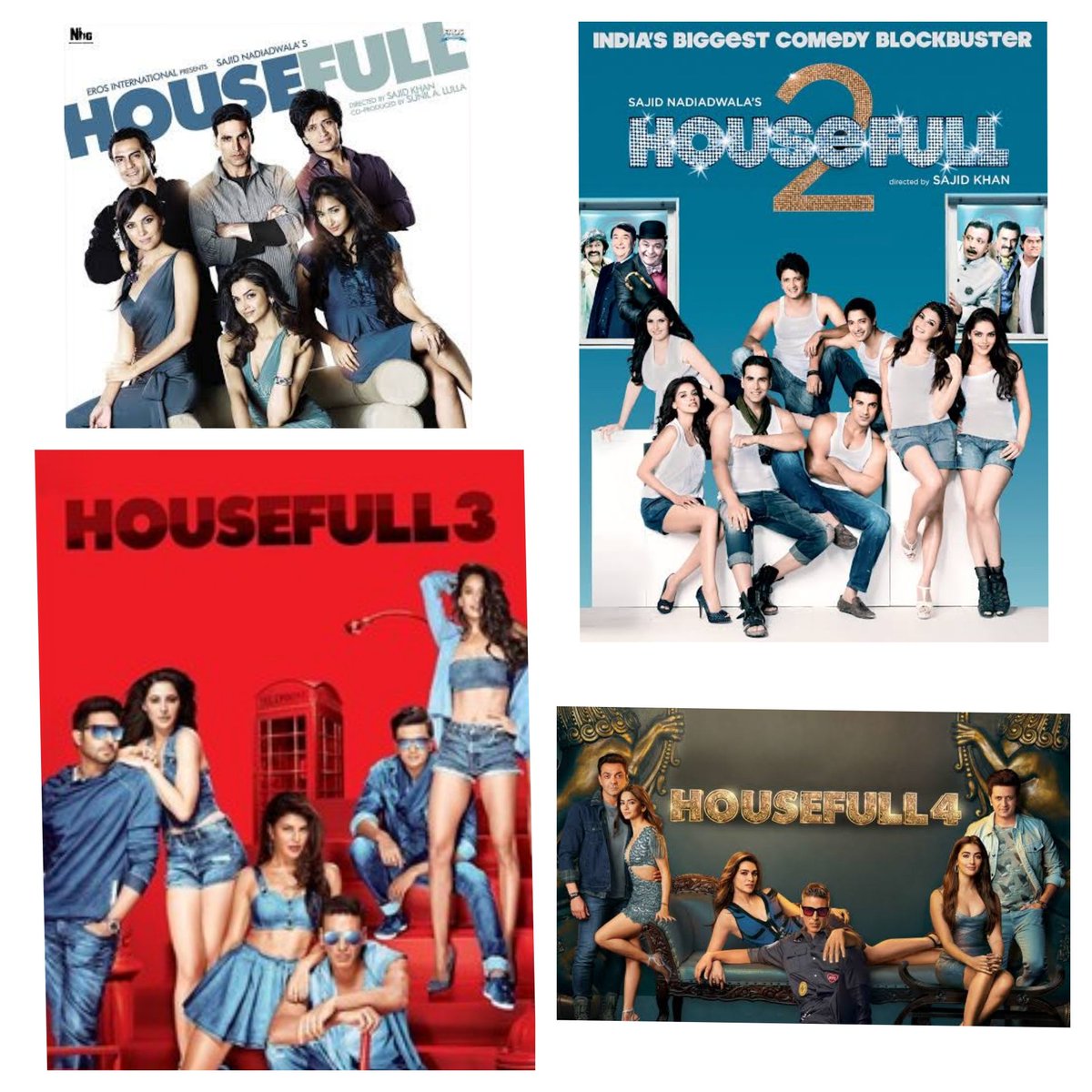 Which is your Favorite Housefull?? Mine is Housefull 2. #housefull5
