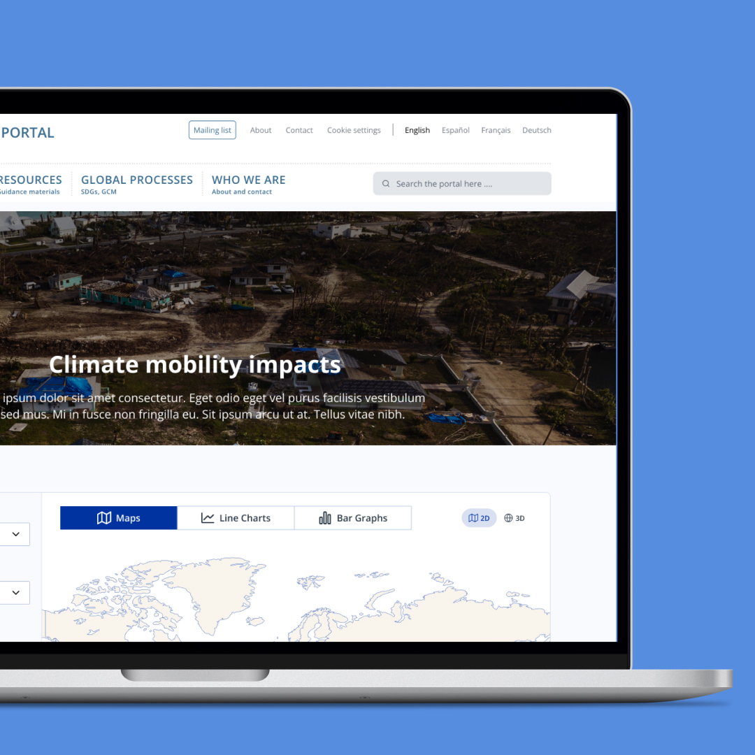 We collaborated with @UNmigration to build a #DataVisualization portal that illustrates the impact of #ClimateChange. The interactive maps and dynamic dashboards help to identify potential risks and make data-informed decisions.📊 #nonprofits 🔗Read more: qed42.com/work/interacti…