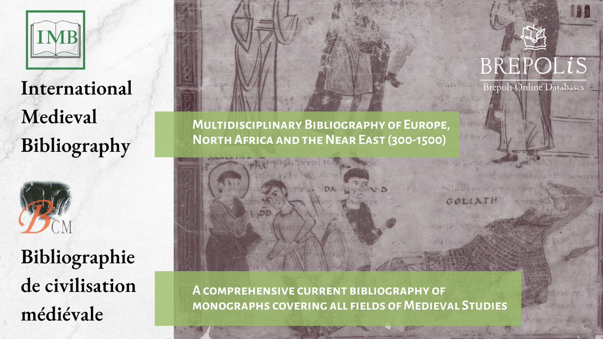 The International Medieval #Bibliography (IMB) and Bibliography of Medieval Civilisation (BCM) have been updated. 6,486 records were added About the IMB: bit.ly/3acX5Of About the BCM: bit.ly/3BJyazD #MedievalTwitter #Kzoo2024