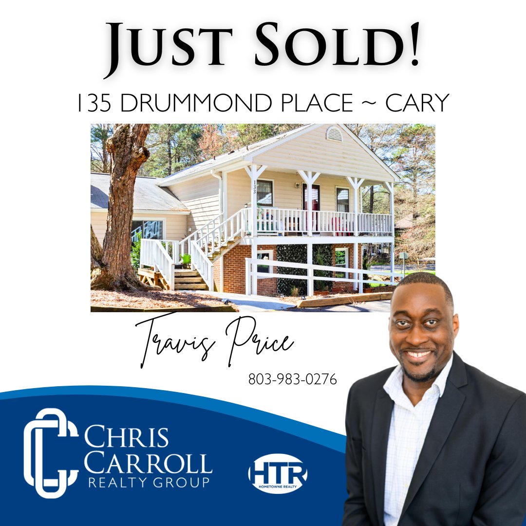 Congratulations to Travis's 1st Time home buyer who scored this cute condo!  
We are so excited for him!

Whether you are a 1st time home buyer, or ready to downsize or upsize we have got you covered!  

 📲919.422.3143⁠
 💻CarrollTeamSellsNC.com