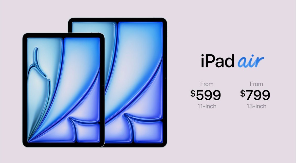 【速報】新型11・13インチiPad Air が2サイズで登場。 M2チップ搭載、4色展開

13インチは11インチより30％大きく、ビデオコールや沢山のアプリを分割して楽しめる。Apple Pencil Hover対応。価格は据え置きで来週発売！