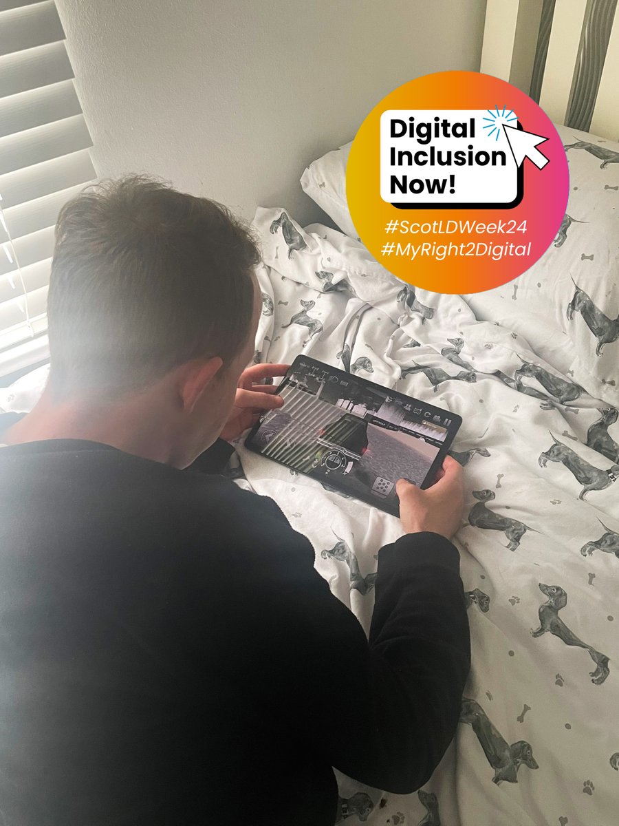 To mark #ScotLDWeek24, we hear from Dylan and Darren who are supported by our Birkdale service in Dundee. Staff at the service have been helping the pair to watch videos on YouTube, and stay in touch with family. Find out more: bit.ly/3URuhnv #MyRight2Digital