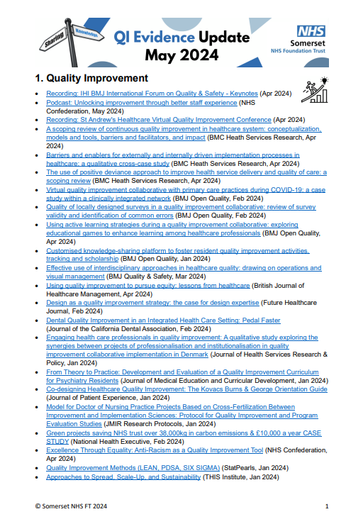 🔥 HOT OFF THE PRESS - May QI Evidence Update! 🔥 The latest QI Evidence Update is here! Get your fix of the latest #QI research & evidence & supercharge your QI 👇 fabnhsstuff.net/fab-stuff/QIEv… @FabNHSStuff @LouWaters_QI @theQCommunity @vincentbaxter8 @HelenBevan @WhoseShoes