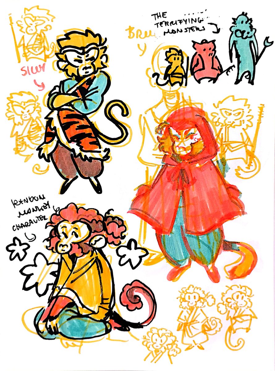 Jttw Sun Wukong for my well being #sunwukong  (just some old sketches I've been meaning to post)